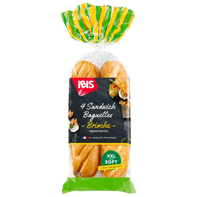 Ibis Sandwich Baguettes Brioche 340g